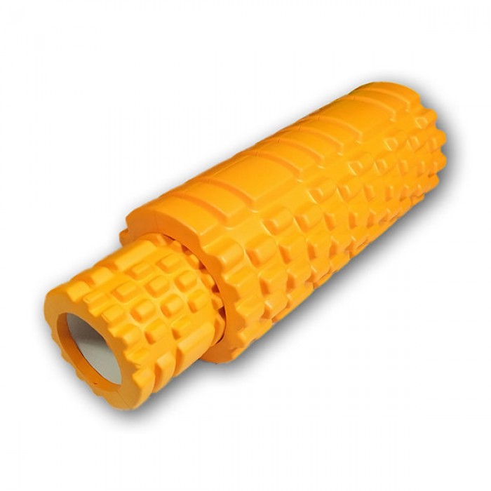 Масажний ролик EasyFit Grid Roller Double 33 см Помаранчевий Масажний ролик EasyFit Grid Roller Double 33 см Помаранчевий