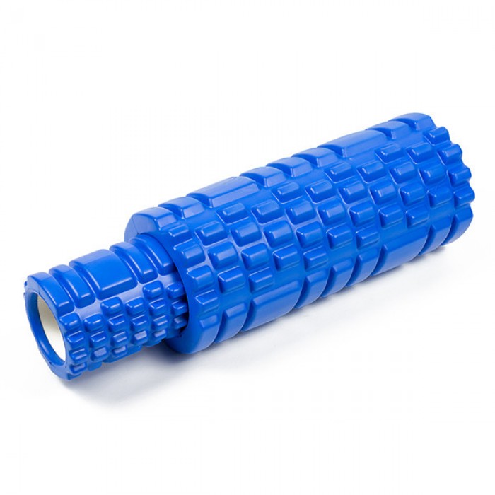 Массажный ролик EasyFit Grid Roller Double 33 см Синий Массажный ролик EasyFit Grid Roller Double 33 см Синий