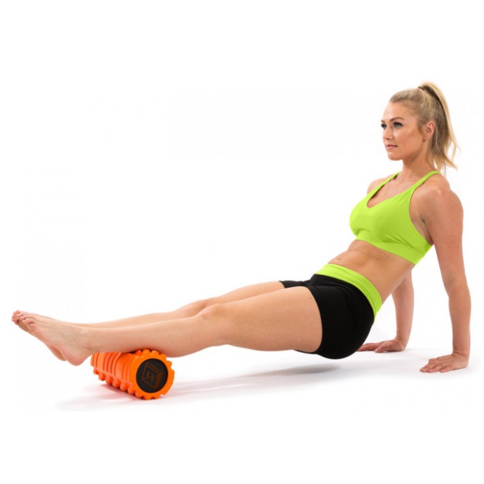 Масажний ролик EasyFit Solid Roller v.1.1s 33 см помаранчевий