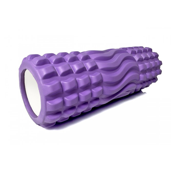 Массажный ролик EasyFit Wavyspines 33 см Фиолетовый