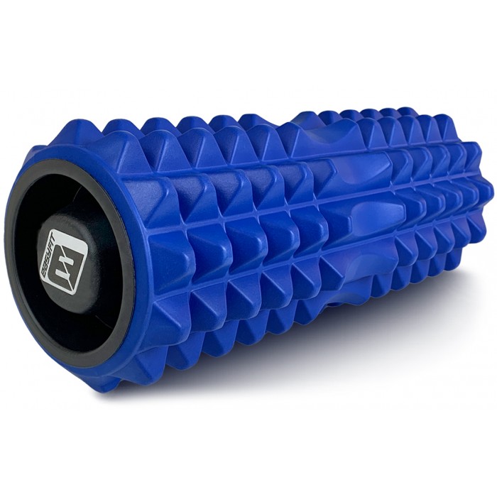 Масажний ролик EasyFit Grid Roller 33 см v.1.2 із заглушками з обох сторін (синій) Масажний ролик EasyFit Grid Roller 33 см v.1.2 із заглушками з обох сторін (синій)
