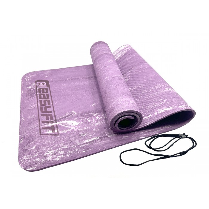 Килимок для йоги та фітнеса EasyFit PER Premium Mat 8 мм Фіолетовий Килимок для йоги та фітнеса EasyFit PER Premium Mat 8 мм Фіолетовий