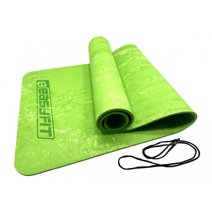 Килимок для йоги та фітнеса EasyFit PER Premium Mat 8 мм Салатовий Килимок для йоги та фітнеса EasyFit PER Premium Mat 8 мм Салатовий