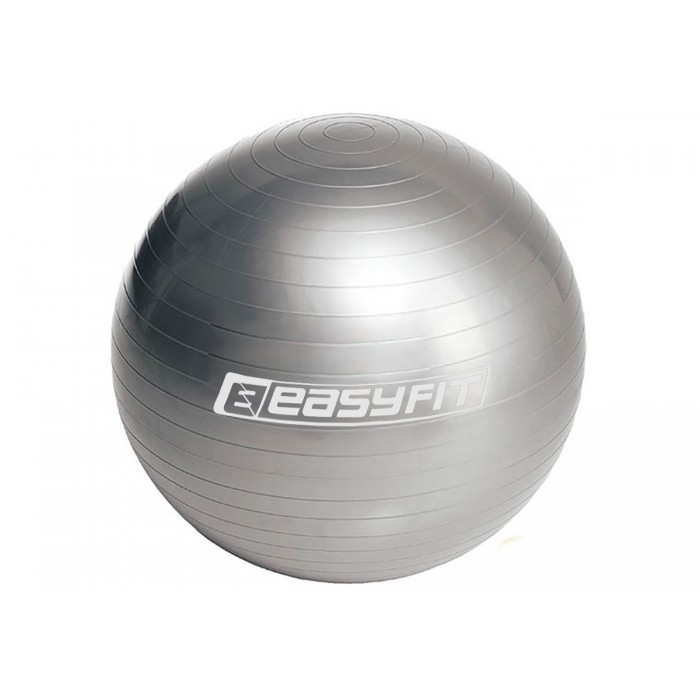 М'яч для фітнеса EasyFit 55 см сірий М'яч для фітнеса EasyFit 55 см сірий