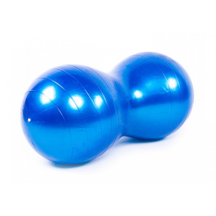 М'яч для фітнеса EasyFit Peanut 45х90 см синій (фітбол горіх-арахіс) М'яч для фітнеса EasyFit Peanut 45х90 см синій (фітбол горіх-арахіс)