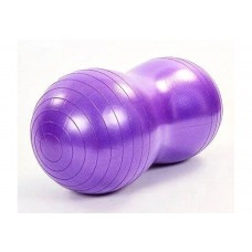 М'яч для фітнеса EasyFit Peanut 45х90 см фіолетовий (фітбол горіх-арахіс)