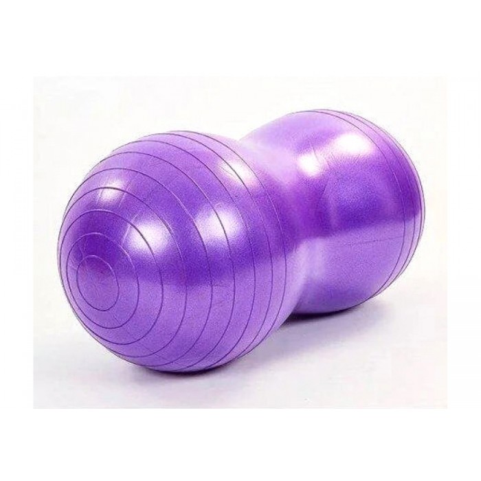 М'яч для фітнеса EasyFit Peanut 45х90 см фіолетовий (фітбол горіх-арахіс) М'яч для фітнеса EasyFit Peanut 45х90 см фіолетовий (фітбол горіх-арахіс)