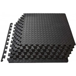 Татамі мат EasyFit SwallowTail 4 шт (60х60х1 см) пазл хвіст ластівки з бортиком