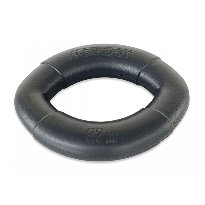 Эспандер кистевой кольцо EasyFit Elliptic 32 кг черный Эспандер кистевой кольцо EasyFit Elliptic 32 кг черный