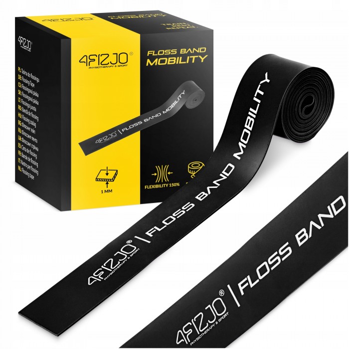 Стрічка компресійна для флоссингу 4FIZJO Floss Band 207 x 5 x 0.1 см Black (P-5905973405256) Стрічка компресійна для флоссингу 4FIZJO Floss Band 207 x 5 x 0.1 см Black (P-5905973405256)