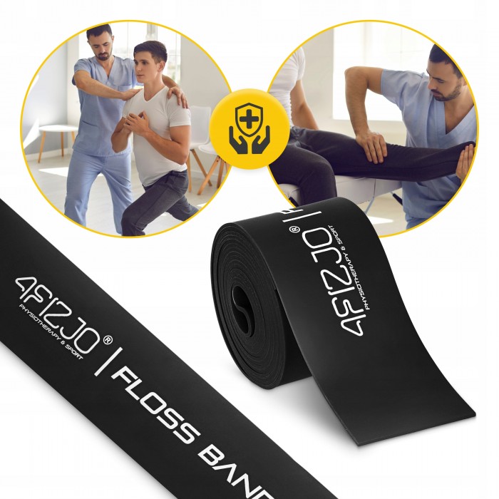 Стрічка компресійна для флоссингу 4FIZJO Floss Band 207 x 5 x 0.1 см Black (P-5905973405256)