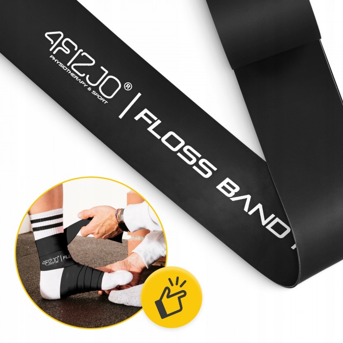 Стрічка компресійна для флоссингу 4FIZJO Floss Band 207 x 5 x 0.1 см Black (P-5905973405256)