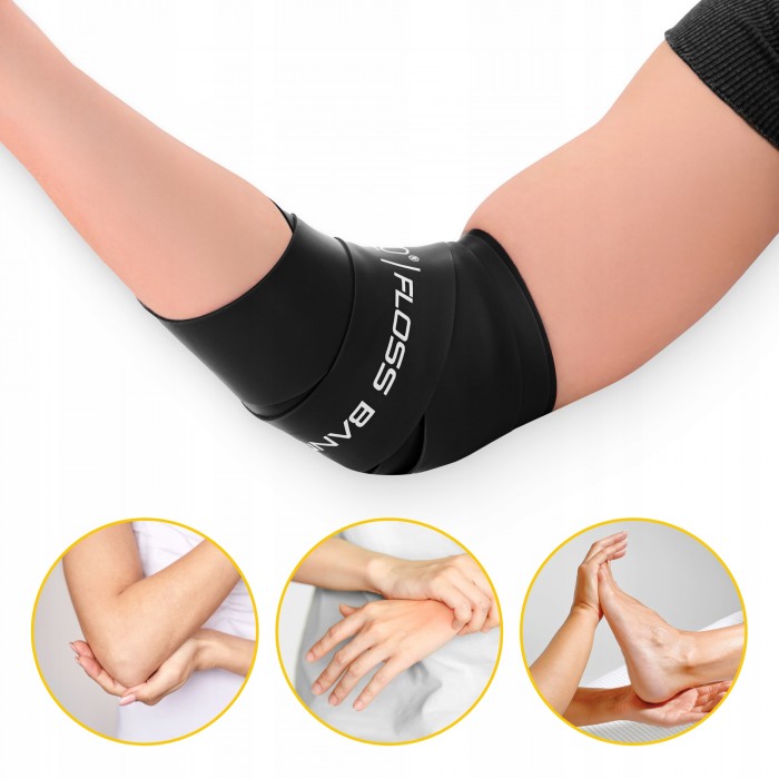 Стрічка компресійна для флоссингу 4FIZJO Floss Band 207 x 5 x 0.1 см Black (P-5905973405256)