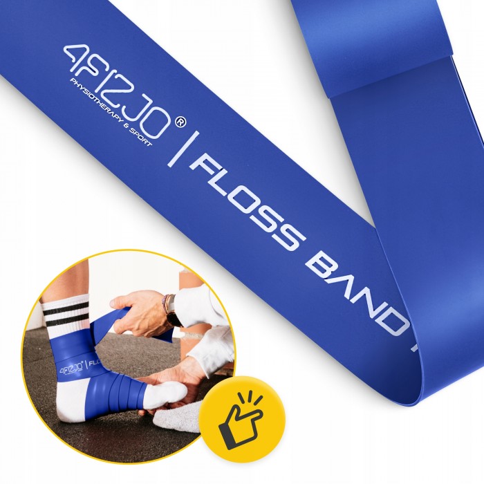 Стрічка компресійна для флоссингу 4FIZJO Floss Band 207 x 5 x 0.1 см Blue (P-5905973405218)