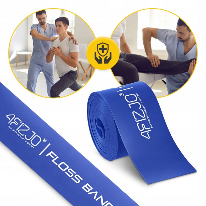 Стрічка компресійна для флоссингу 4FIZJO Floss Band 207 x 5 x 0.1 см Blue (P-5905973405218)