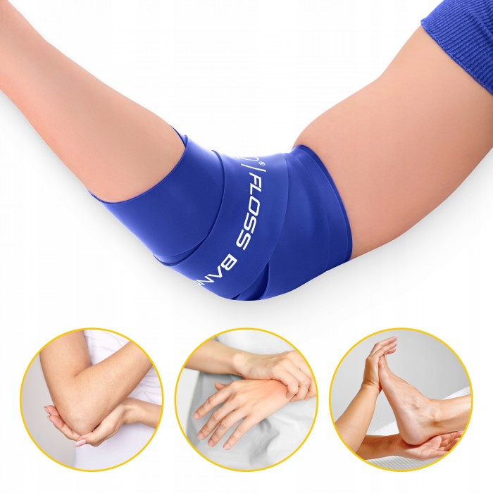 Стрічка компресійна для флоссингу 4FIZJO Floss Band 207 x 5 x 0.1 см Blue (P-5905973405218)