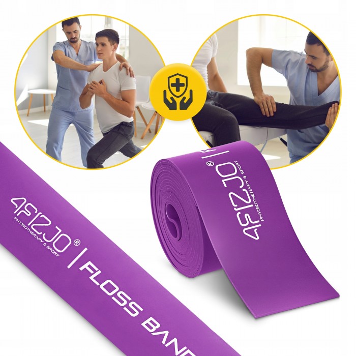 Стрічка компресійна для флоссингу 4FIZJO Floss Band 207 x 5 x 0.1 см Violet (P-5905973405201)