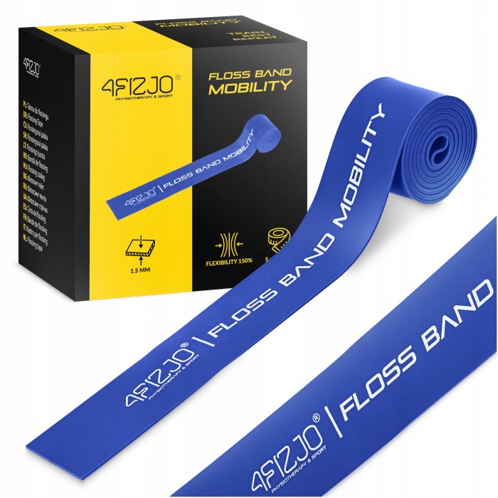 Стрічка компресійна для флоссингу 4FIZJO Floss Band 207 x 5 x 0.15 см Blue (P-5905973405232) Стрічка компресійна для флоссингу 4FIZJO Floss Band 207 x 5 x 0.15 см Blue (P-5905973405232)