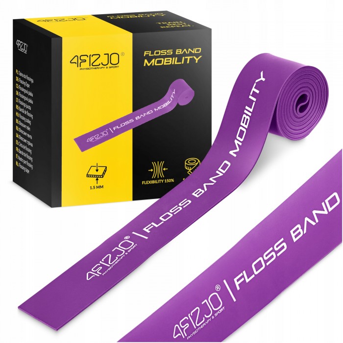 Стрічка компресійна для флоссингу 4FIZJO Floss Band 207 x 5 x 0.15 см Violet (P-5905973405225) Стрічка компресійна для флоссингу 4FIZJO Floss Band 207 x 5 x 0.15 см Violet (P-5905973405225)