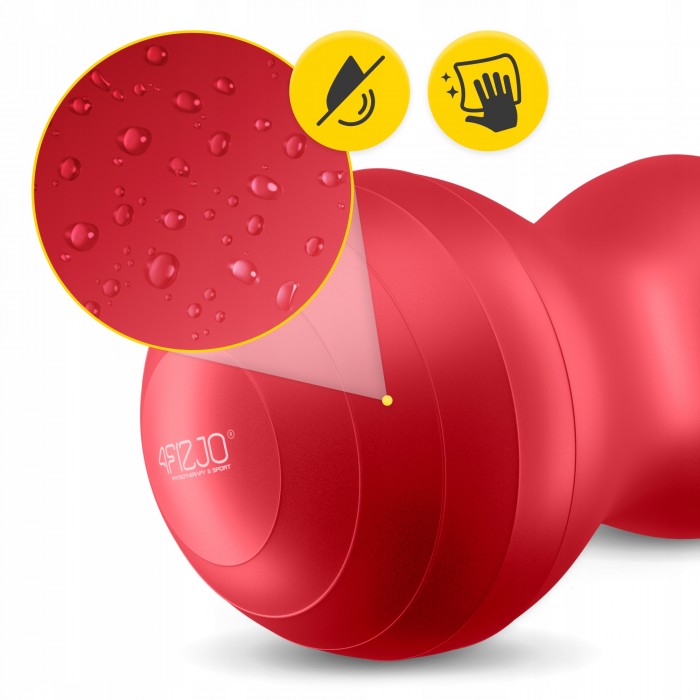 М'яч для фітнесу (арахіс) 4FIZJO Air Ball Peanut 45 x 90 см Anti-Burst Red (P-5907739318558)