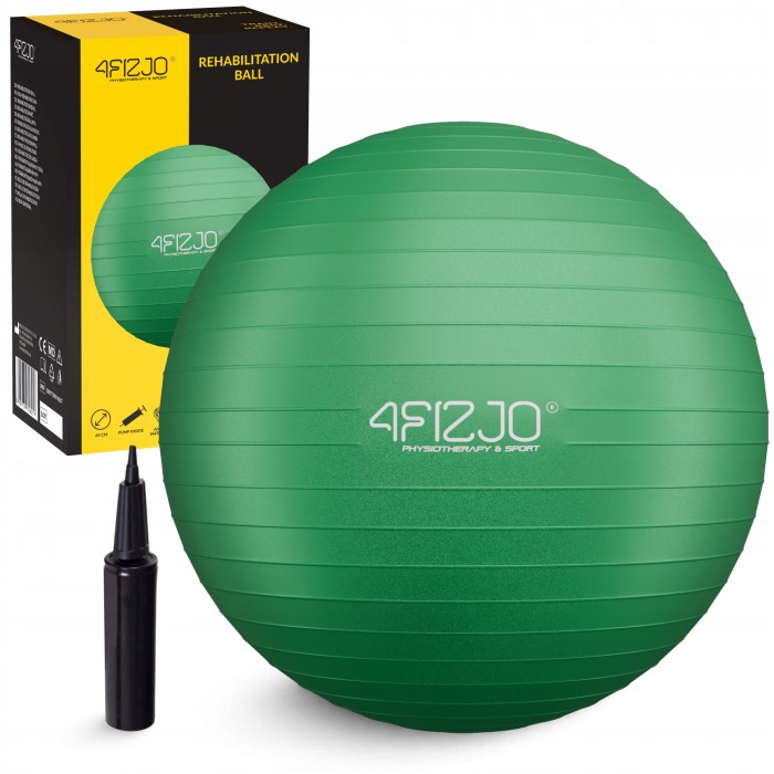 М'яч для фітнесу (фітбол) 4FIZJO 65 см Anti-Burst Green (P-5907739316332) М'яч для фітнесу (фітбол) 4FIZJO 65 см Anti-Burst Green (P-5907739316332)