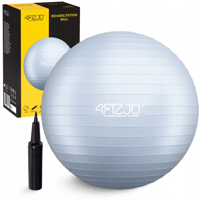 М'яч для фітнесу (фітбол) 4FIZJO 65 см Anti-Burst Grey (P-5905973404785) М'яч для фітнесу (фітбол) 4FIZJO 65 см Anti-Burst Grey (P-5905973404785)