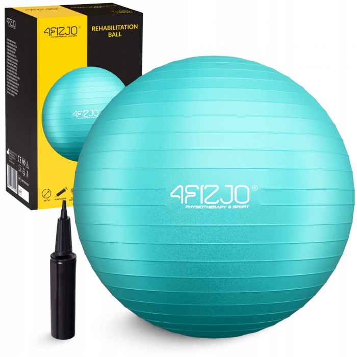 М'яч для фітнесу (фітбол) 4FIZJO 65 см Anti-Burst Mint (P-5905973404761) М'яч для фітнесу (фітбол) 4FIZJO 65 см Anti-Burst Mint (P-5905973404761)