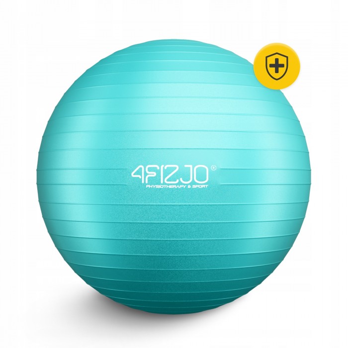 М'яч для фітнесу (фітбол) 4FIZJO 65 см Anti-Burst Mint (P-5905973404761)