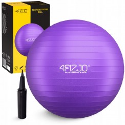 М'яч для фітнесу (фітбол) 4FIZJO 75 см Anti-Burst Violet (P-5905973404815)