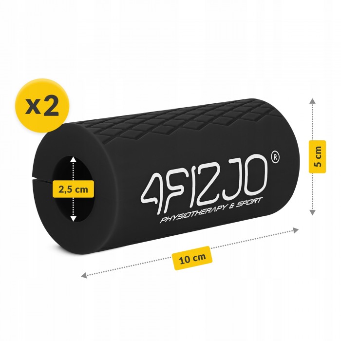 Розширювальні накладки на гриф 4FIZJO Fat Grip 2 шт силіконові Black (P-5905973404327)