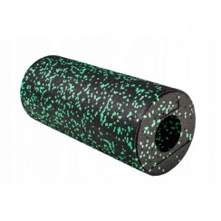 Массажный ролик 4FIZJO EPP PRO+ 33 x 14 см (валик, роллер) гладкий Black/Green (P-5907222931424)