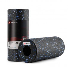 Масажний валик, ролик для спини, ніг 33 см Hop-Sport HS-P033YG синій