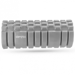 Массажный ролик Gymtek для йоги и фитнеса EVA 33*14 см серый