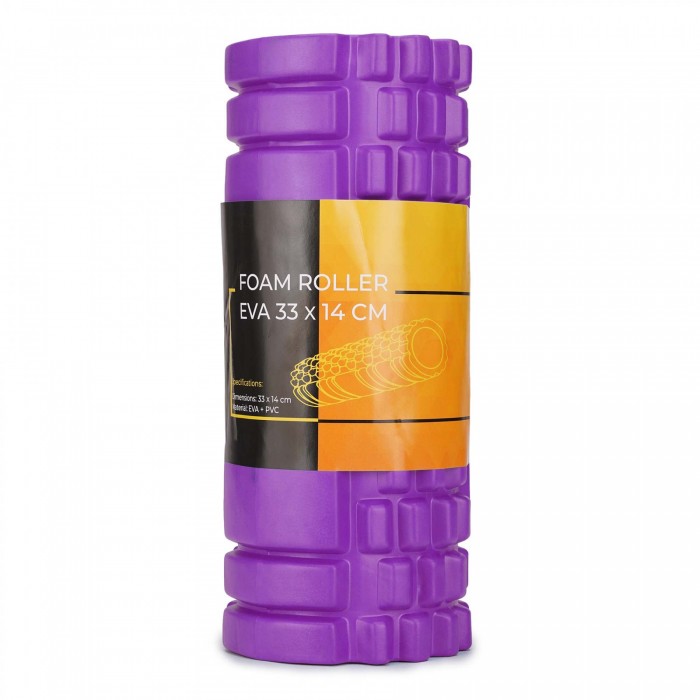 Массажный ролик Cornix EVA 33 x 14 см (валик, роллер) XR-0032 Violet