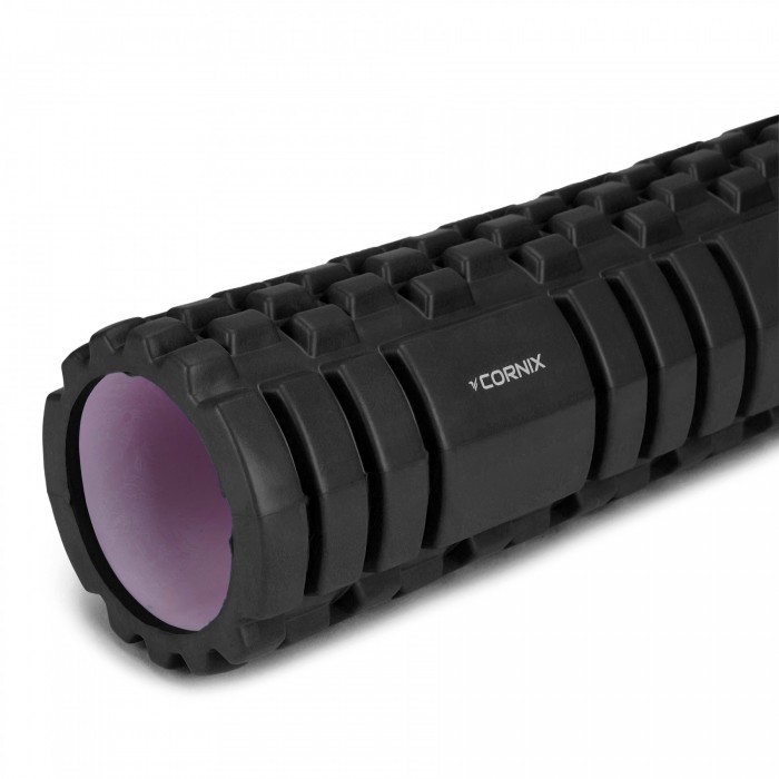 Массажный ролик Cornix EVA 45 x 14 см (валик, роллер) XR-0038 Black