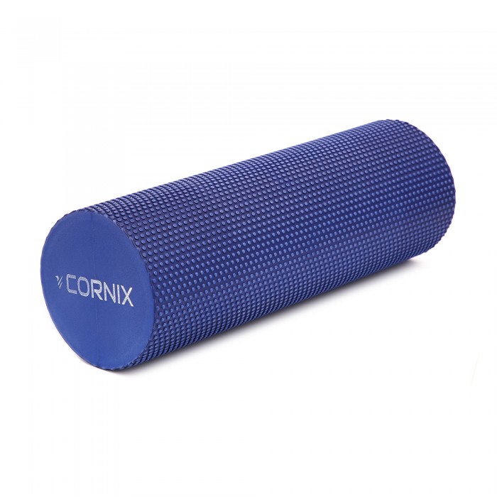Масажний ролик Cornix EVA+ 45 x 15 см (валик, роллер) XR-0304 Navy Blue