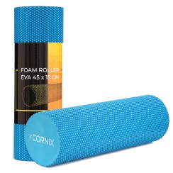 Масажний ролик Cornix EVA+ 45 x 15 см (валик, роллер) XR-0306 Blue