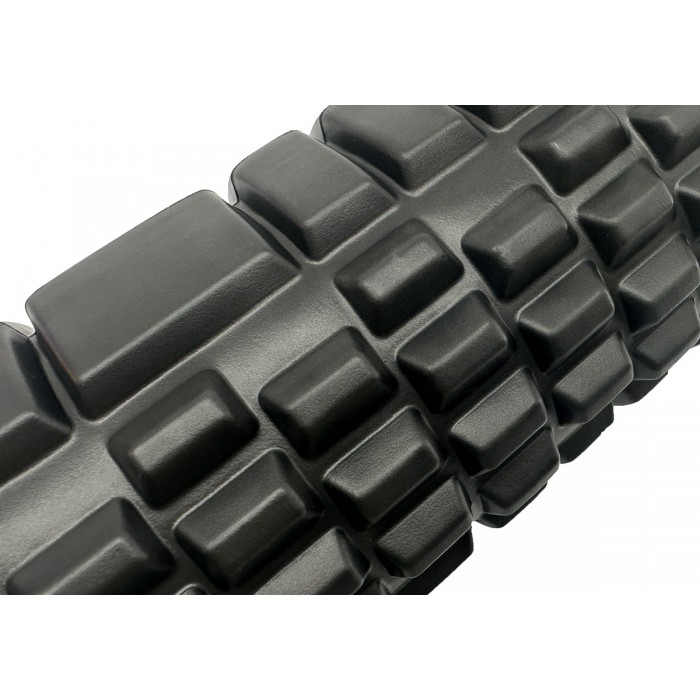 Массажный ролик EasyFit Grid Roller 33 см v.1.1 Черный