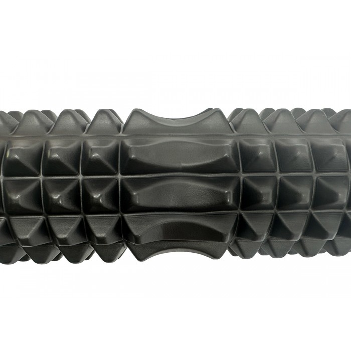 Массажный ролик EasyFit Grid Roller 33 см v.1.2 Черный