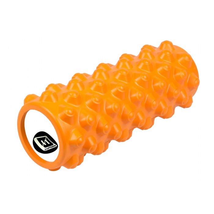 Масажний ролик EasyFit Grid Roller Extreme 33 см Помаранчевий