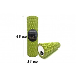 Массажный ролик EasyFit Grid Roller 45 см v.2.1 Салатовый