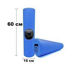 Масажний ролик EasyFit Foam Roller 60 см Синій