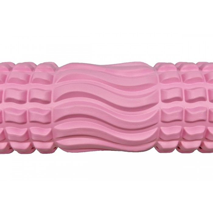 Массажный ролик EasyFit Wavyspines 33 см Розовый