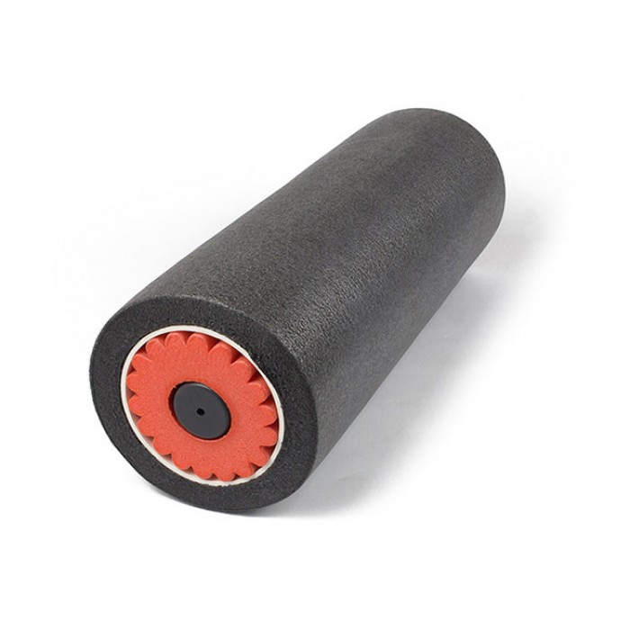 Массажный ролик EasyFit 45 см TIO 3 в 1 Черный-оранжевый