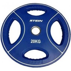 Профессиональный блин 20 кг d - 50 мм обрезиненный Stein TPU Color 3-Hole Plate DB6092-20