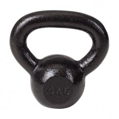 Гиря металлическая чугунная Hop-Sport 4 кг для кроссфита