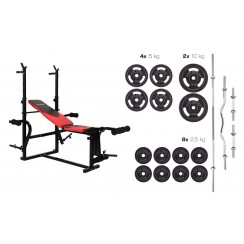 Набір Strong 83 кг з лавою HS-1070