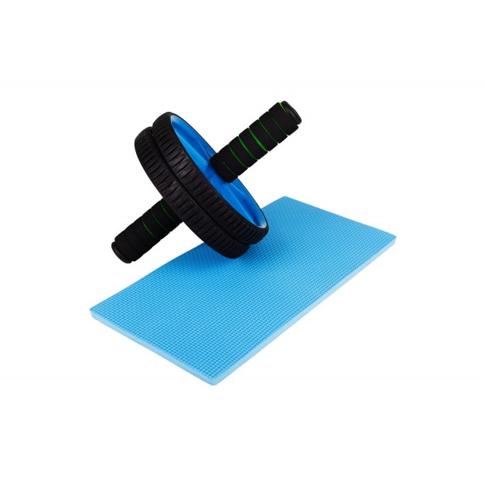 Ролик для преса / Гімнастичне колесо Hop-Sport blue