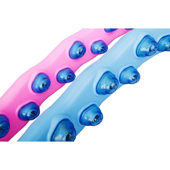 Хулахуп обруч для схуднення масажер 108 см Hop-Sport з кульками 6008