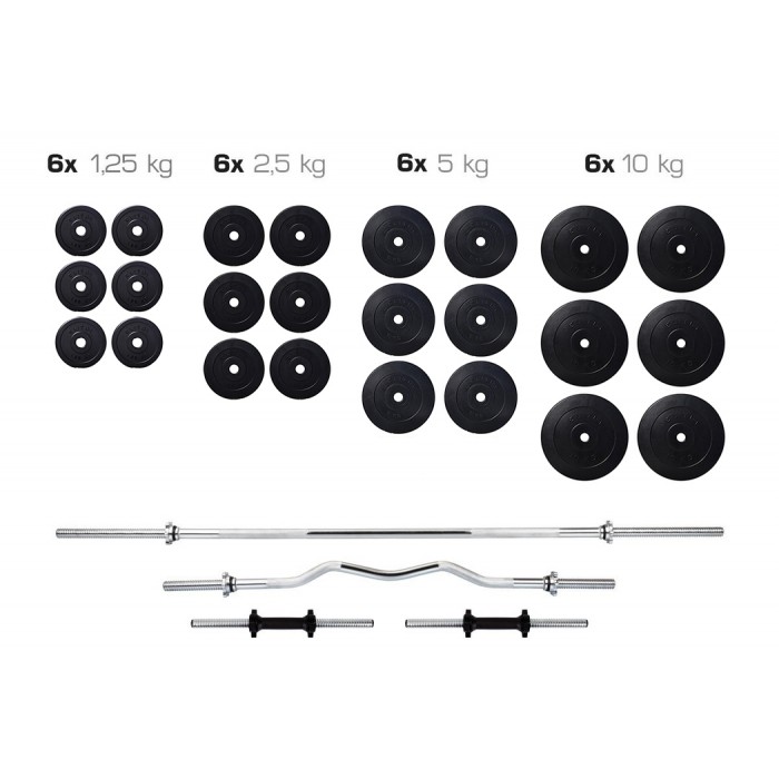 Набір TITAN штанга і гантелі 128кг + HS 1055